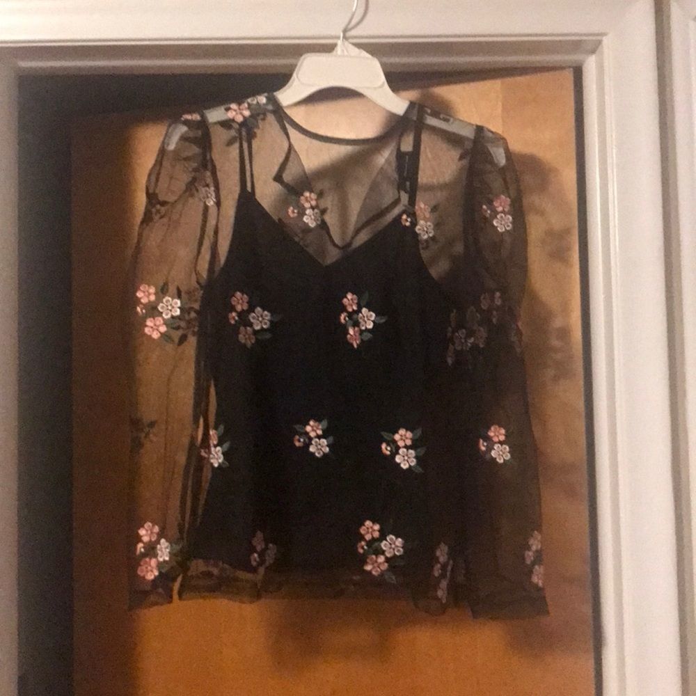 Embroidered top